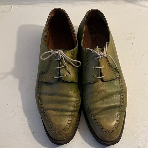 Olive Green Men's Oxford Shoes